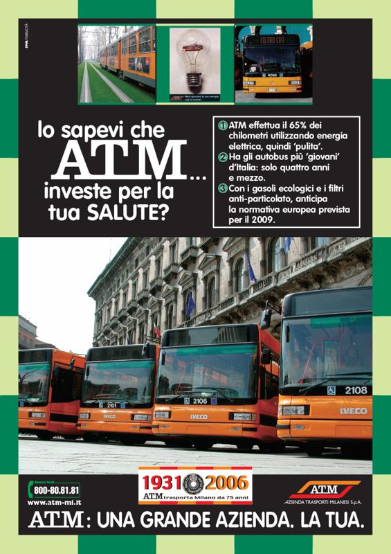 "ATM: una grande azienda. La tua.", 2006 "ATM: una grande azienda. La tua.", 2006