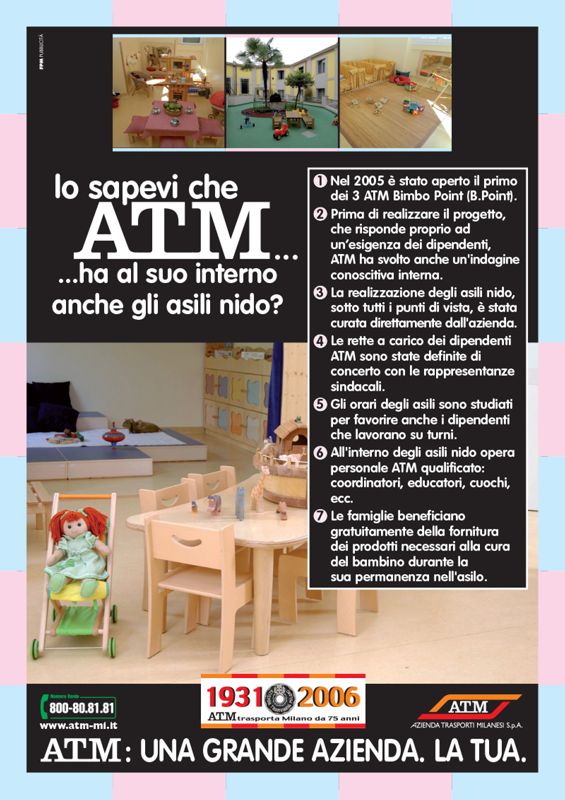 "ATM: una grande azienda. La tua.", 2006 "ATM: una grande azienda. La tua.", 2006