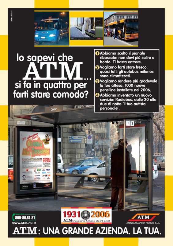 "ATM: una grande azienda. La tua.", 2006 "ATM: una grande azienda. La tua.", 2006