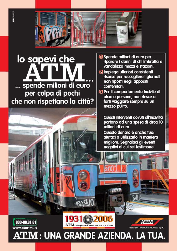 "ATM: una grande azienda. La tua.", 2006 "ATM: una grande azienda. La tua.", 2006