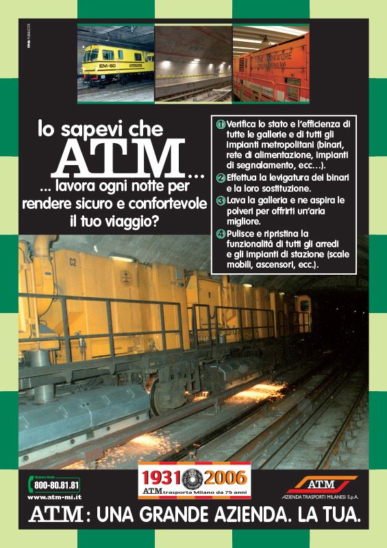 "ATM: una grande azienda. La tua.", 2006 "ATM: una grande azienda. La tua.", 2006