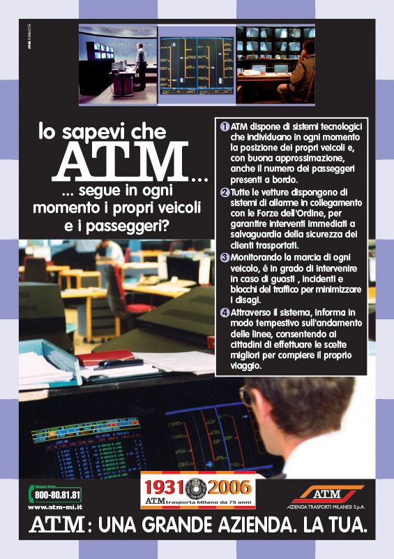"ATM: una grande azienda. La tua.", 2006 "ATM: una grande azienda. La tua.", 2006