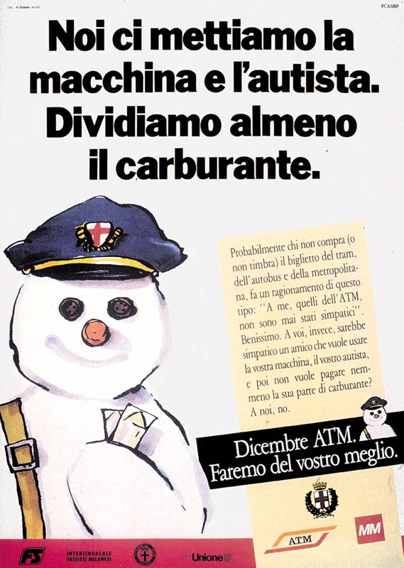 "Dicembre ATM. Faremo del vostro meglio.", 1992 "Dicembre ATM. Faremo del vostro meglio.", 1992