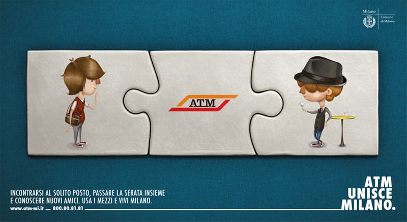 "ATM Unisce Milano.", 2010 "ATM Unisce Milano.", 2010