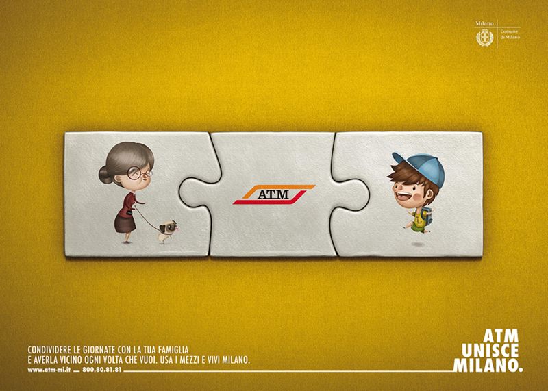 "ATM Unisce Milano.", 2010 "ATM Unisce Milano.", 2010