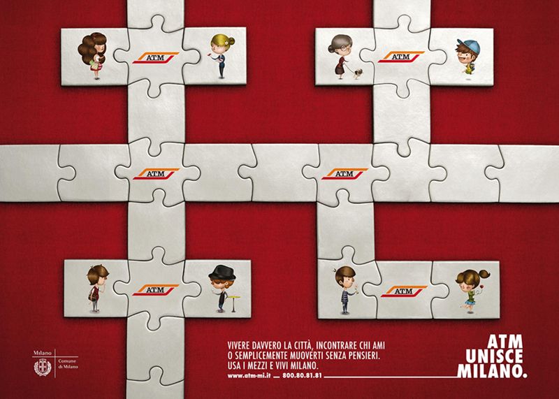 "ATM Unisce Milano.", 2010 "ATM Unisce Milano.", 2010