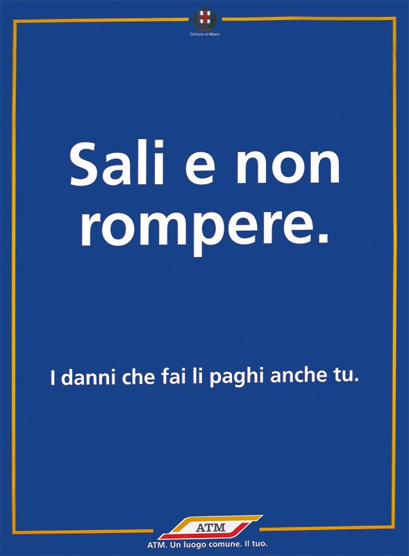 "Sali e non rompere.", 1996 "Sali e non rompere.", 1996
