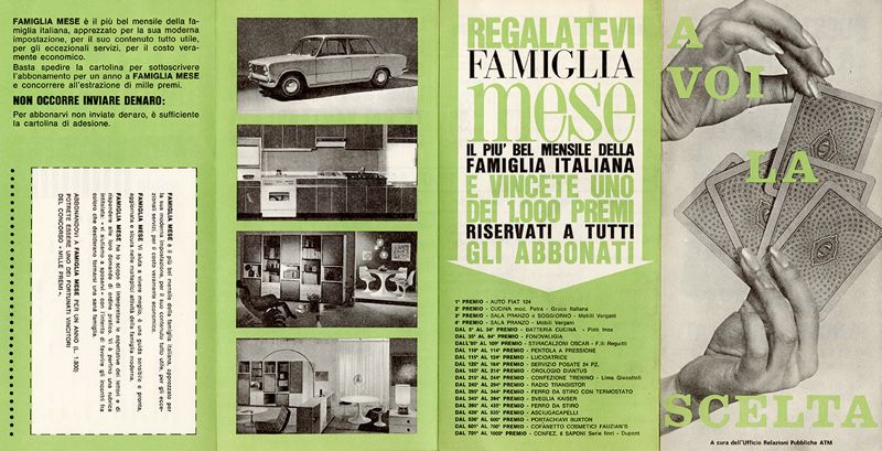 "A voi la scelta", 1969 - esterno "A voi la scelta", 1969 - esterno