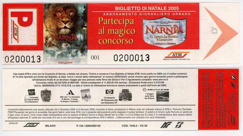 "Biglietto di Natale 2005. La magia è nelle tue mani.", 2005 "Biglietto di Natale 2005. La magia è nelle tue mani.", 2005