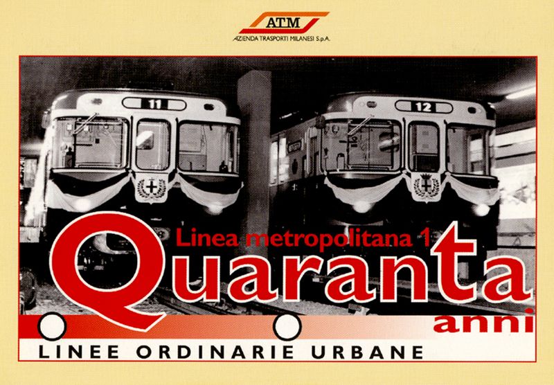 "Linea Metropolitana 1. Quaranta anni ", 2004 "Linea Metropolitana 1. Quaranta anni ", 2004