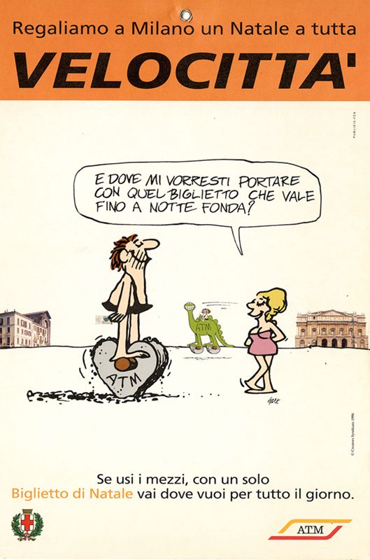 "Regaliamo a Milano un Natale a tutta velocittà", 1996 "Regaliamo a Milano un Natale a tutta velocittà", 1996