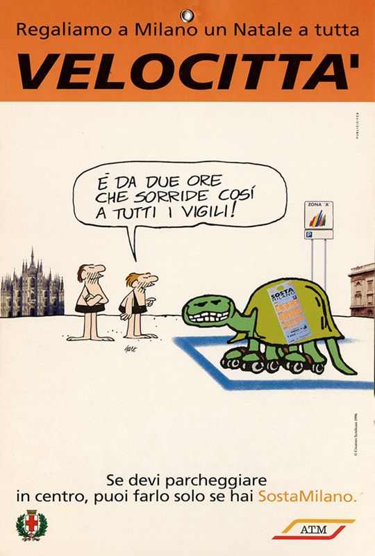 "Regaliamo a Milano un Natale a tutta velocittà", 1996 "Regaliamo a Milano un Natale a tutta velocittà", 1996